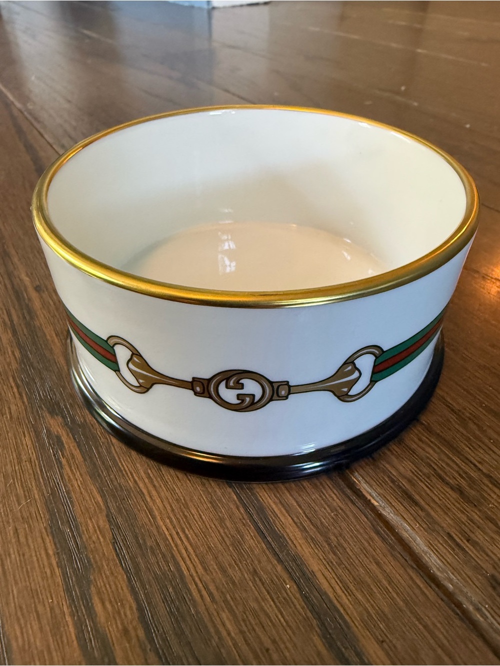 Gucci Small Horsebit Print Pet Bowl - Picture 2 of 5